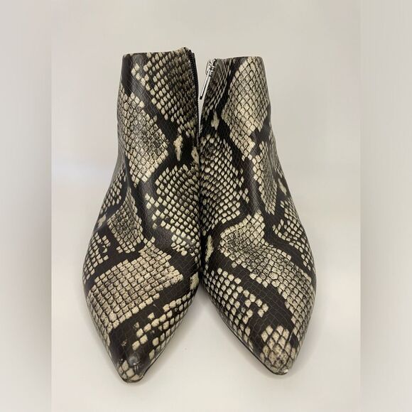 Circus by Sam Edelman Kirby Booties Embossed Pointed-toe Cashmere Snake Print 7M - Picture 3 of 7